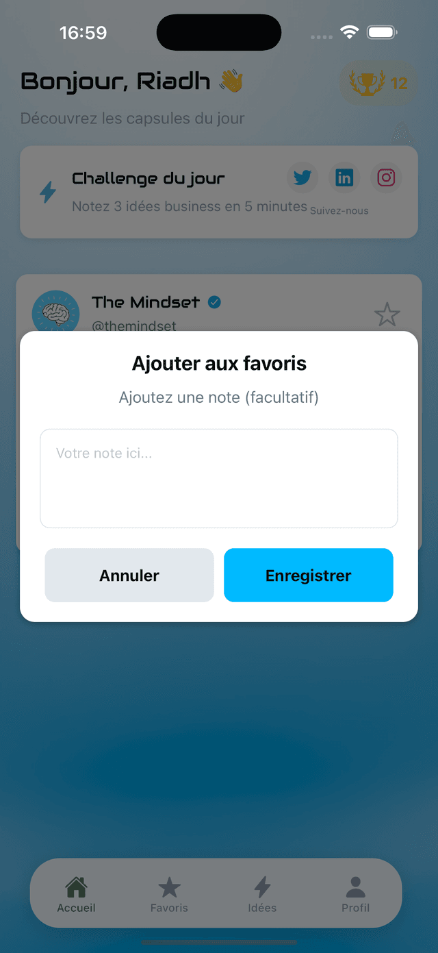 Favoris & Notes
